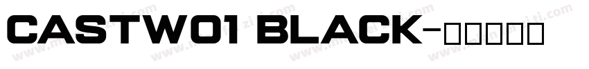 CastW01 Black字体转换
